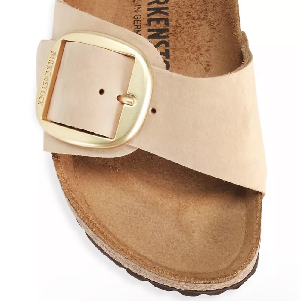 Birkenstock🍂Madrid BIG buckle leather sandals sandcastle size 41 US 10-10.5 - Picture 4 of 16
